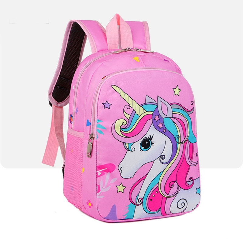 HS cartoon cute backpack Kindergarten student backpack unicorn cartoon pattern small school bag