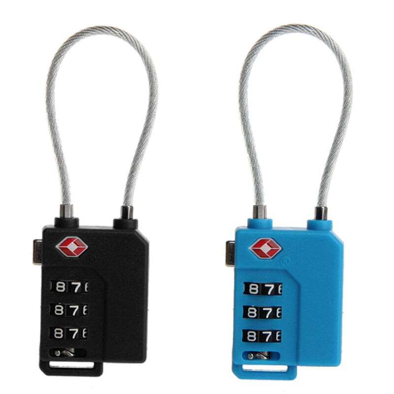 1Pc TSA Resettable 3 Digit Combination Travel Luggage Suit Code Lock Padlock
