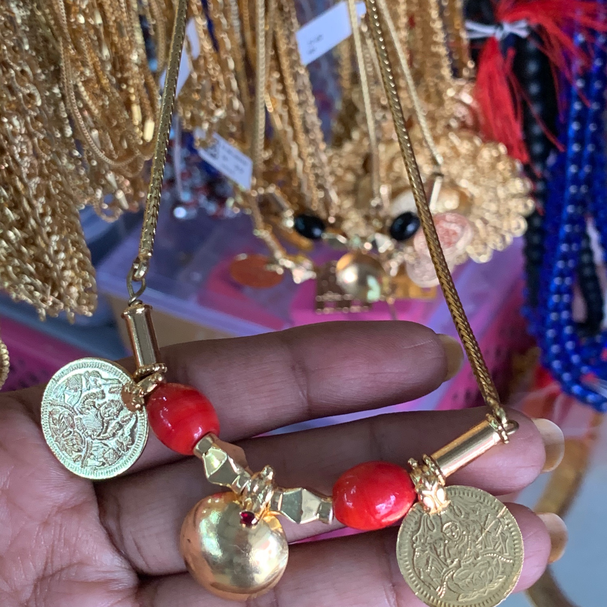MICRO GOLD POLISHED FULL SET THALI 