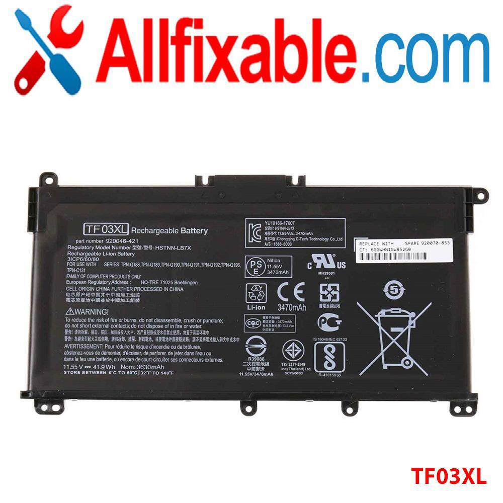 HP Pavilion 14-BF TF03XL Series Notebook Computer Battery Malaysia