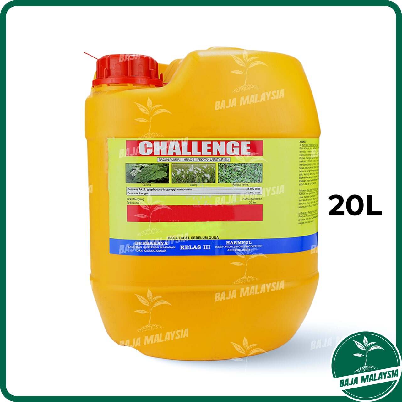 CHALLENGE 20 Liter GlyphosateIsopropylammonium 41 Herbicide (Same As