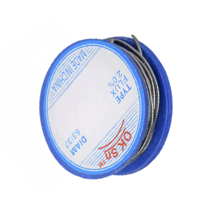Cuộn thiếc hàn không chì OK Sn 63/37 0.8mm dài 1 mét