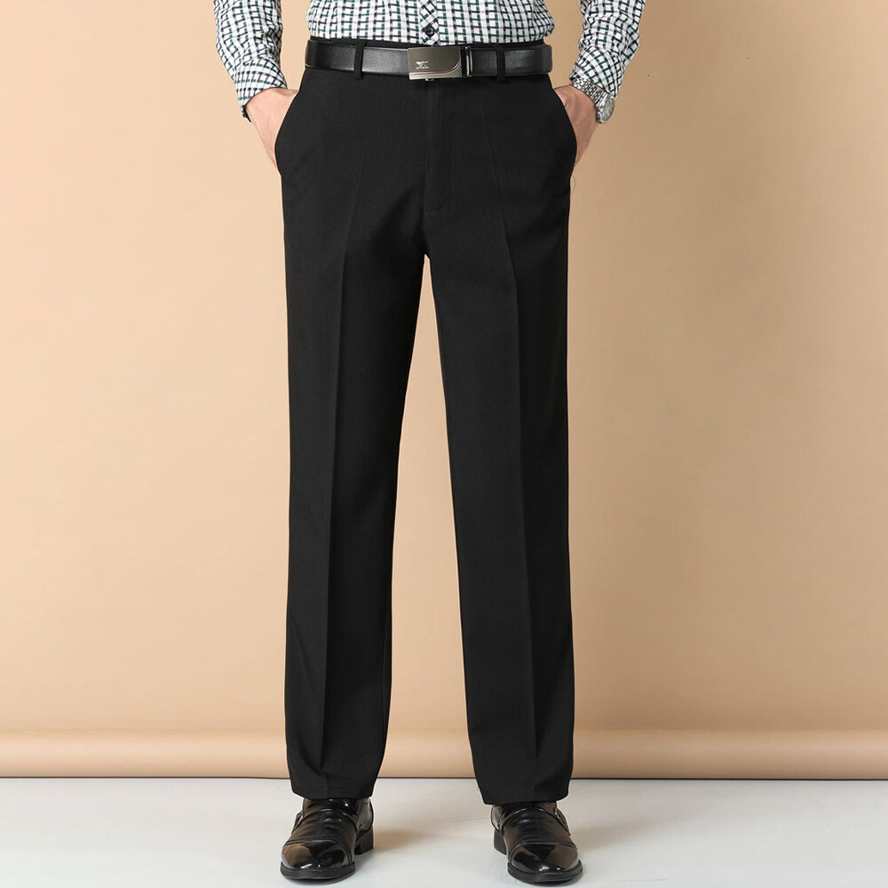 Thoshine Brand Men Suit Pants Formal Business Trousers Straight Fit Smart  Casual Dress Pants Long Plus Size | Lazada Singapore