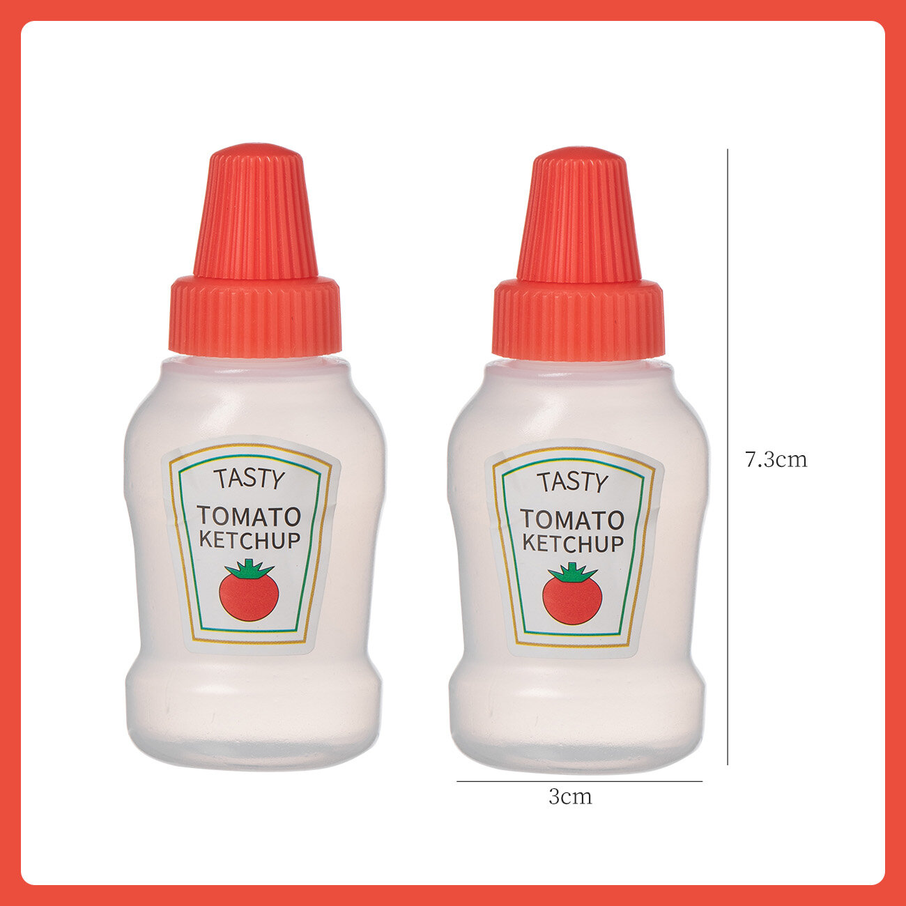 CNMF 2pcs Mini Squeeze Sauce Seasoning Bottle Picnic Outpack Small Box random color