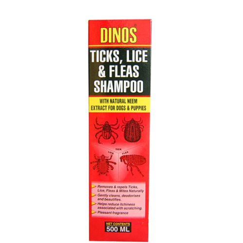 Dinos ticks lice 2024 & fleas shampoo