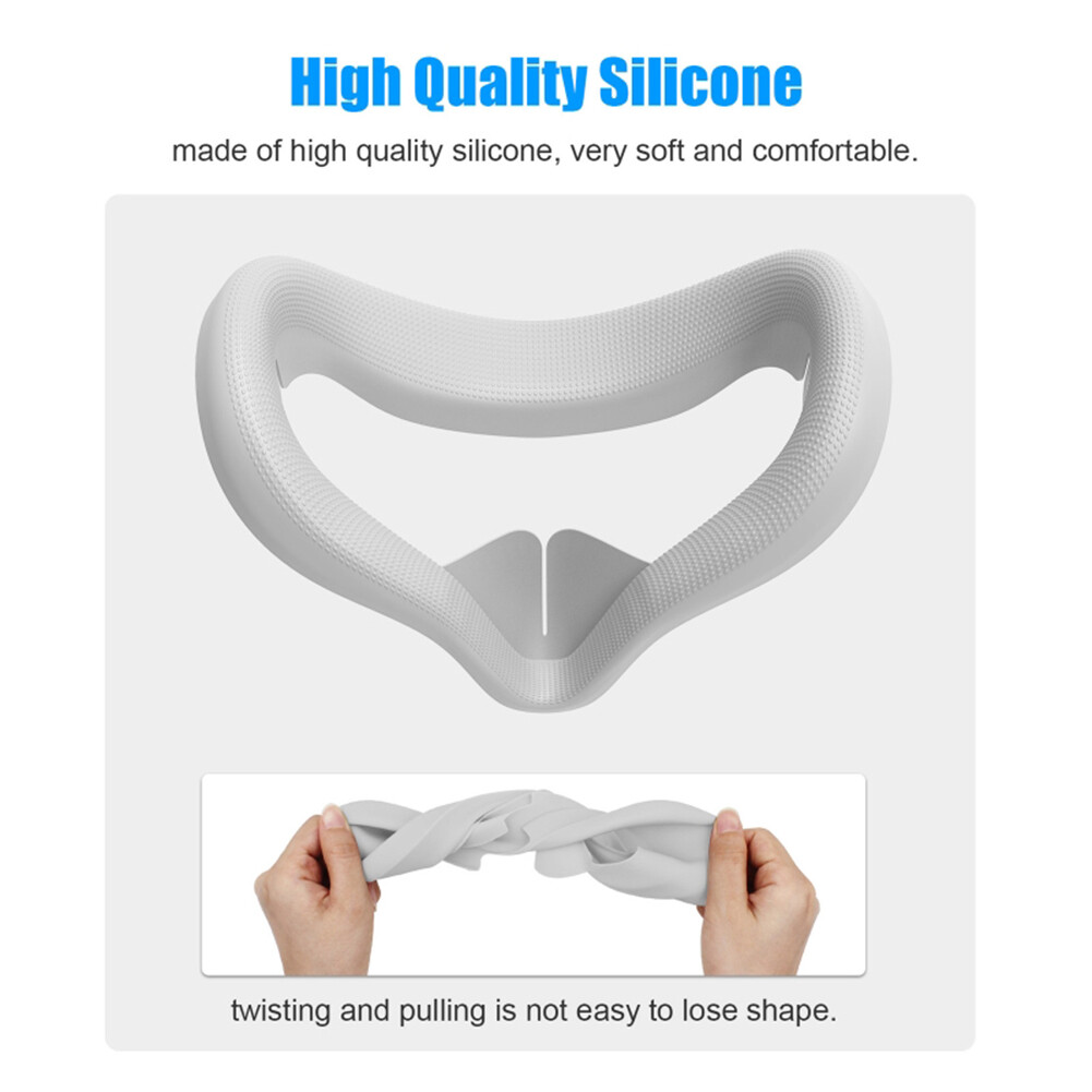 Water Sweat Proof Silicone Eye Mask Cover for Oculus Quest 2 VR Headset