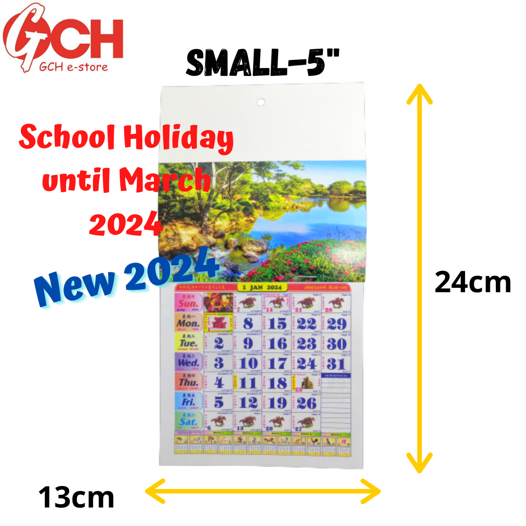 🌟FULL School Holiday 2024 Calendar Horse Malaysia / Kalendar Kuda Tahun