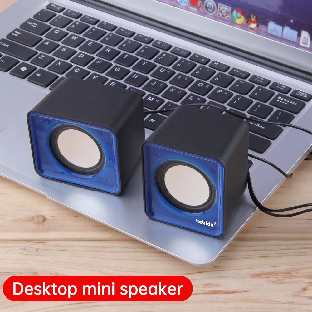 【HOT NEW】 2PCS/Set Mini Computer Speaker USB Wired Speakers Universal Stereo Sound Surround Loudspeaker For Laptop Notebook