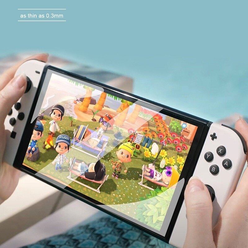 Kính Cường Lực Miếng Dán Bảo Vệ Màn Hình 9H HD Cho Nintendo Switch Miếng Bảo Vệ Màn Hình OLED Cho Switch NS Phụ Kiện Trò Chơi OLED