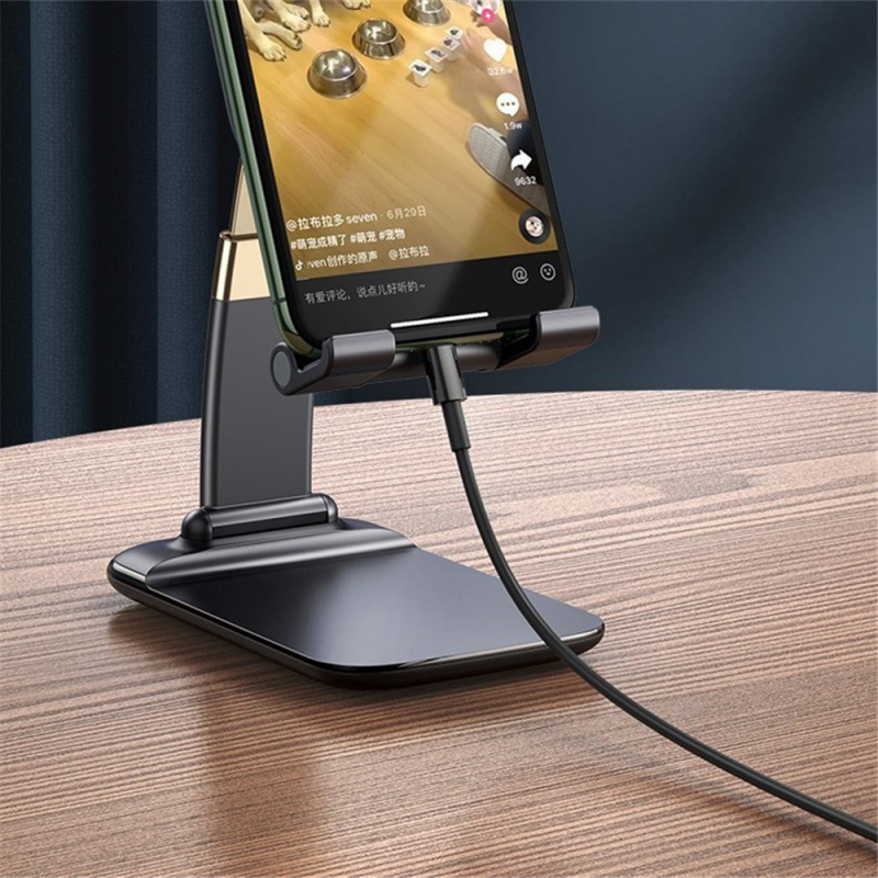 CMAOS Giá Đỡ Điện Thoại Để Bàn Gấp Gọn Cho iPhone 12 iPad Xiaomi Giá Đỡ Điện Thoại Thông Minh Để Bàn Bằng Kim Loại Trọng Lực Điều Chỉnh Được