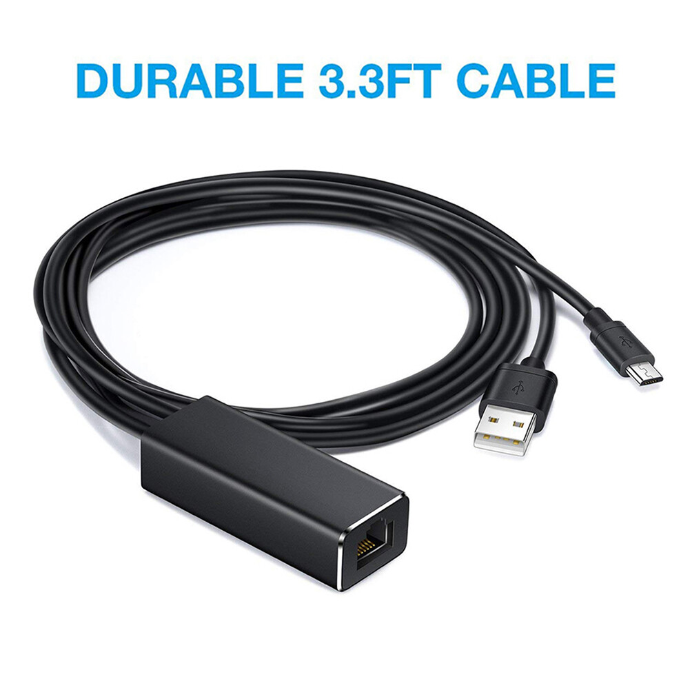 Ethernet Adapter for Amazon Fire TV Stick Google Home Mini Chromecast Ultra 2 1 Micro USB