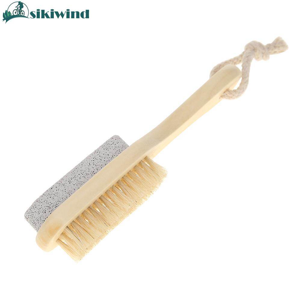 Wood Pumice Stone Foot Massage Brush Feet Exfoliating Remover Scrubber Tool