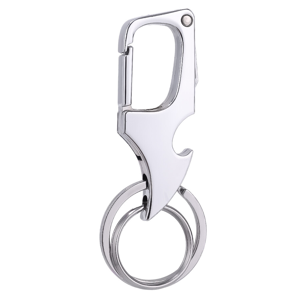 Men's Multi-function Waist Hanging Demolition Express Knife Keychain Portable Bottle Opener Car Key Holder Classic Key Ring