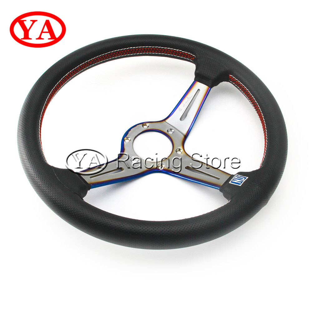 BURNT BLUE NARDI ND STEERING WHEEL 14INCH