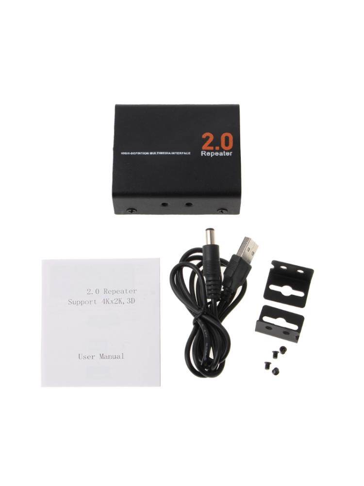 HDMI-compatible 2.0  eater Signal Amplifier Extender Adapter 2160P 3D 4Kx2K