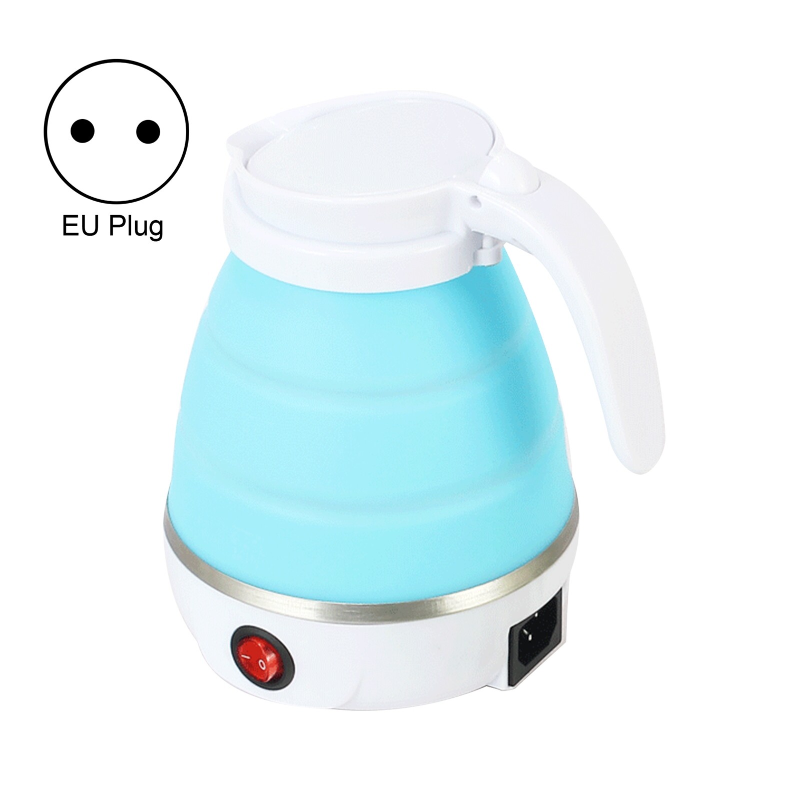 Terylin  1L Electric Kettle Foldable Space-saving ABS Camping Water Kettle for Home