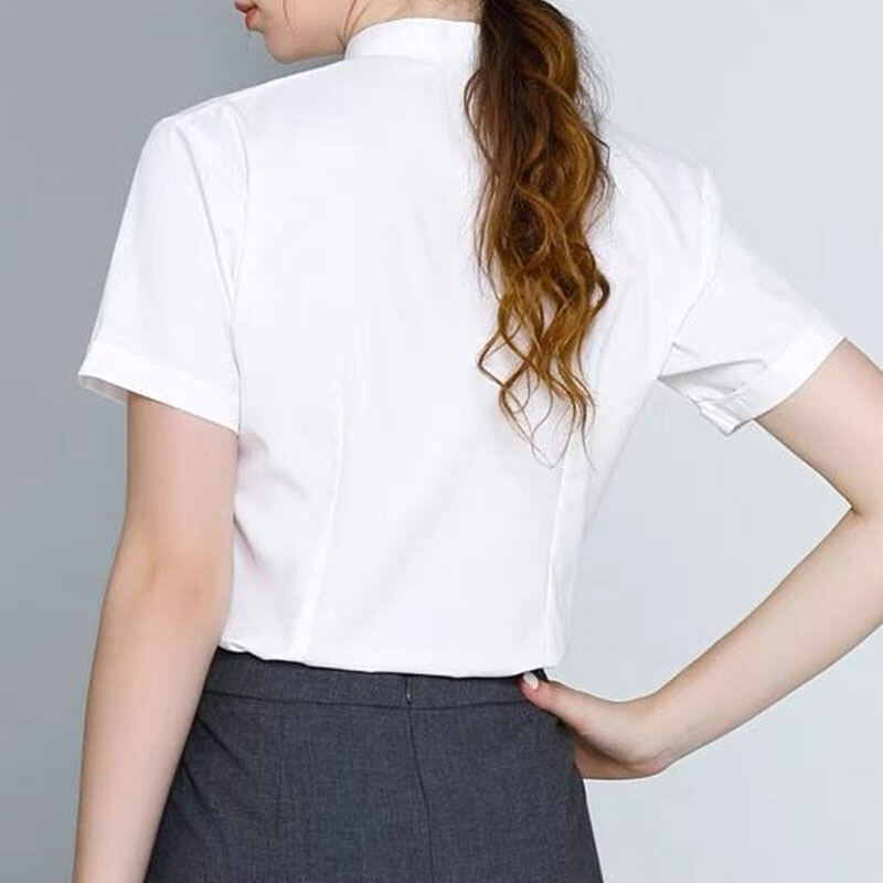 Áo Sơ CHICCHIC Công Sở Nữ Áo Sơ Mi Ngắn Tay Nữ