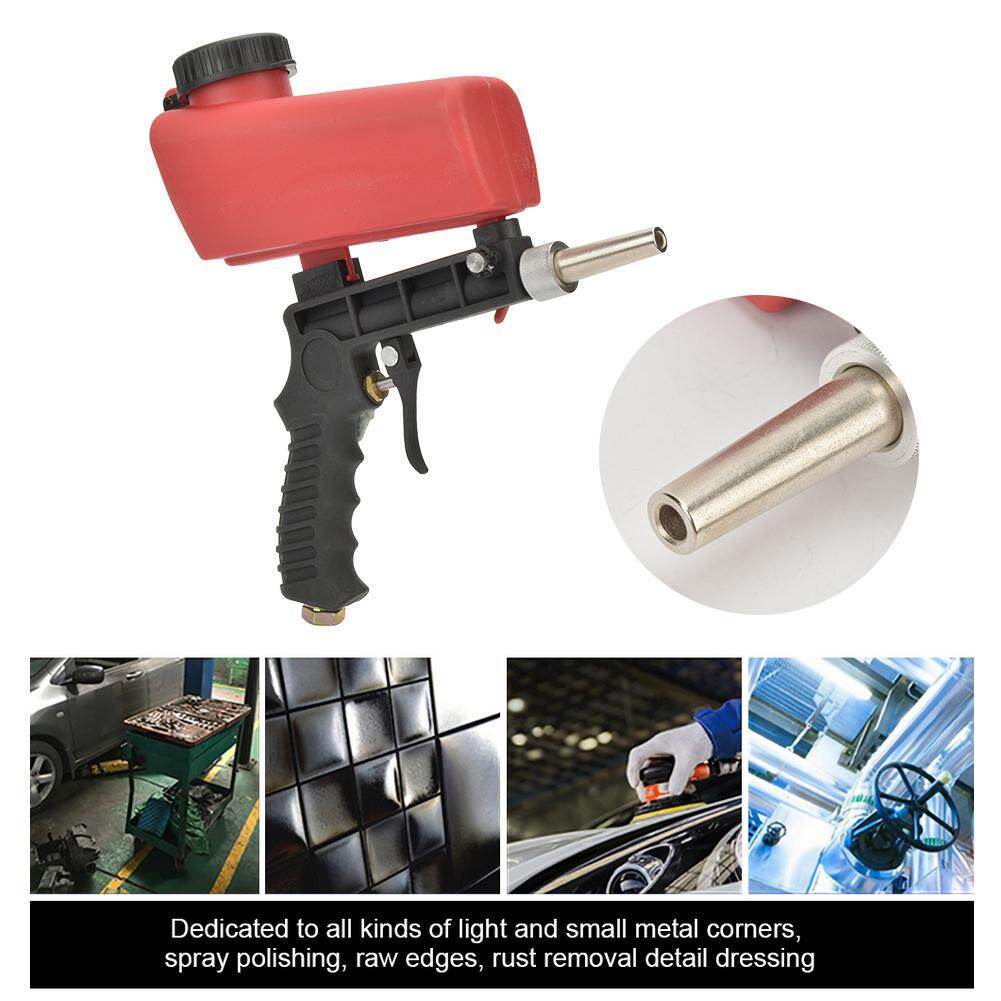 Dụng cụ phun cát khí nén trọng lực cầm tay mini với đầu vào khí 1/4 inch - INTL