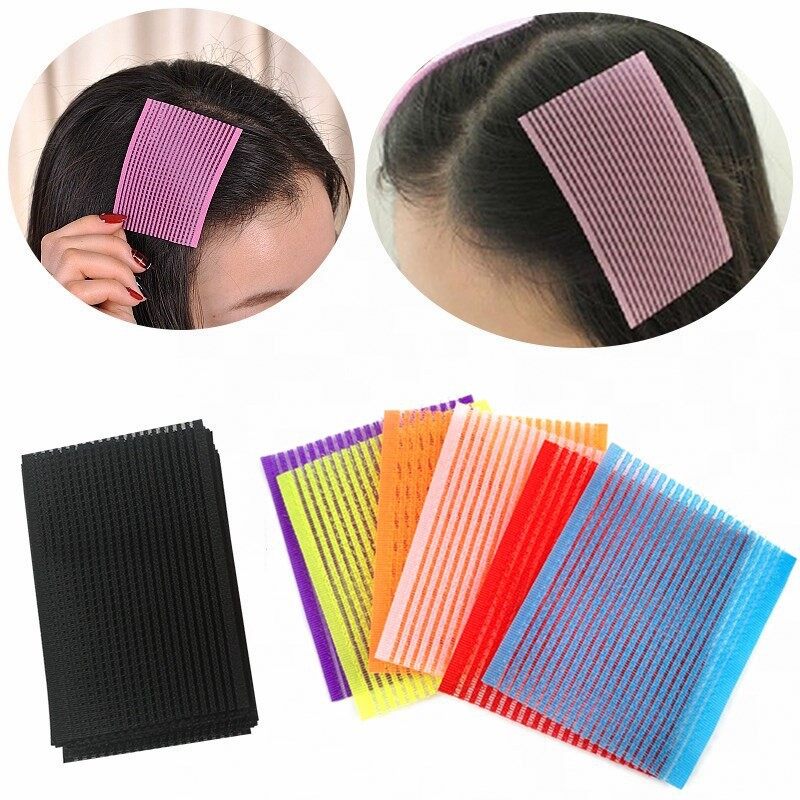 SUAKE 1 Cặp Miếng Dán Tóc Kẹp Tóc Mái Kẹp Tóc Ma Thuật Cố Định, Miếng Dán Velcro Miếng Dán Tóc