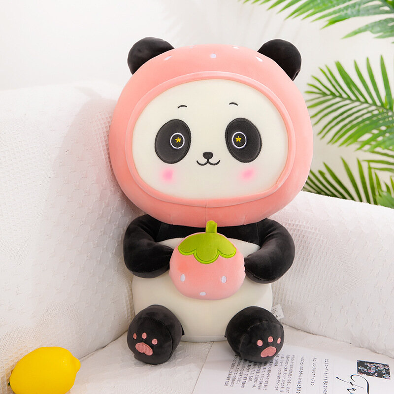 TG Panda plush doll toy Bingduner doll panda doll fruit panda