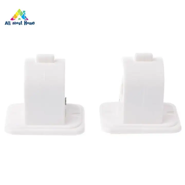Abh Self Adhesive Hooks Curtain Rod Pole Bracket Drapery Hook