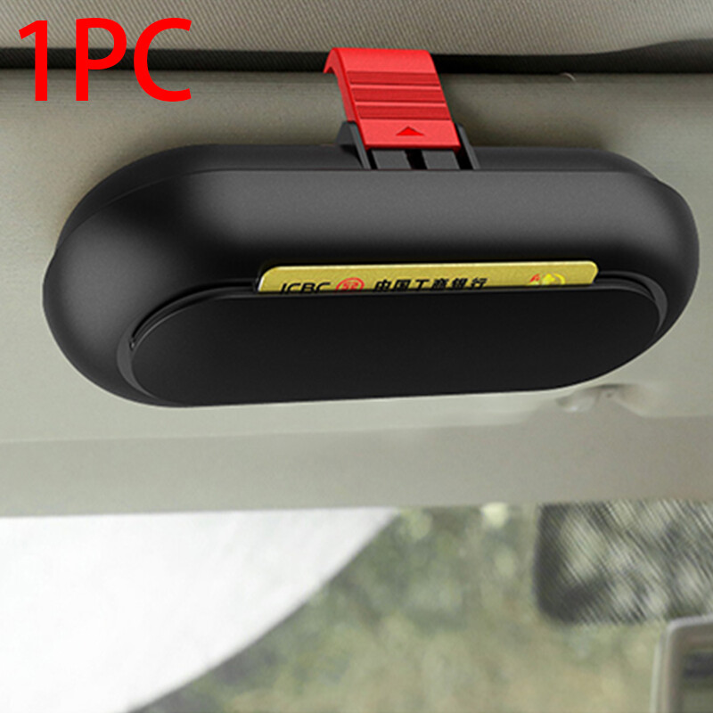 Car Glasses Holder Storage Box Visor Accessories
