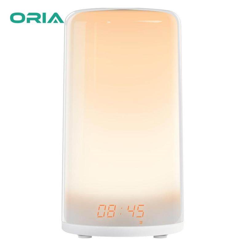 ORIA Đồng Hồ Báo Thức Kỹ Thuật Số Sunrise Đánh Thức Đèn Ánh Sáng Dịu Nhẹ với Màu RGB Cảm Ứng Cảm Biến tự nhiên đánh thức Âm Thanh bán chạy