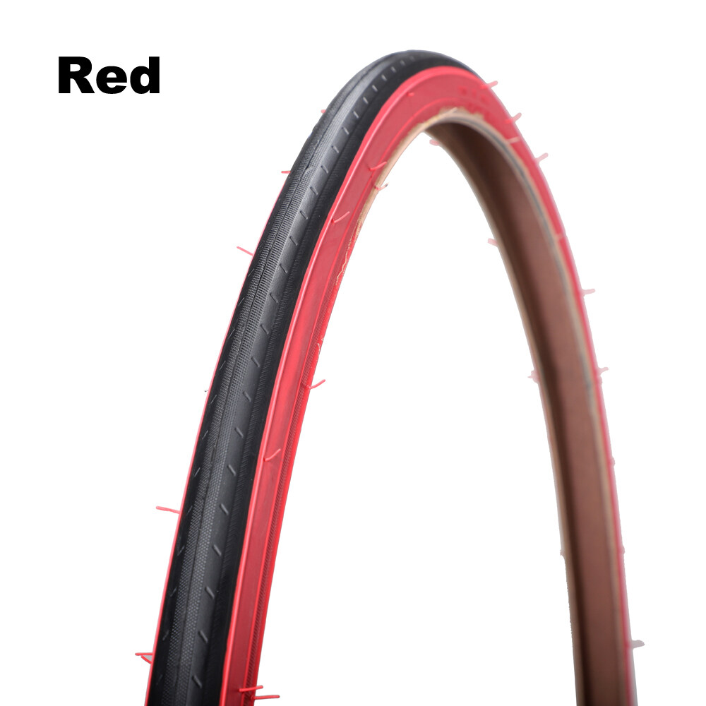 Red road bike deals tires