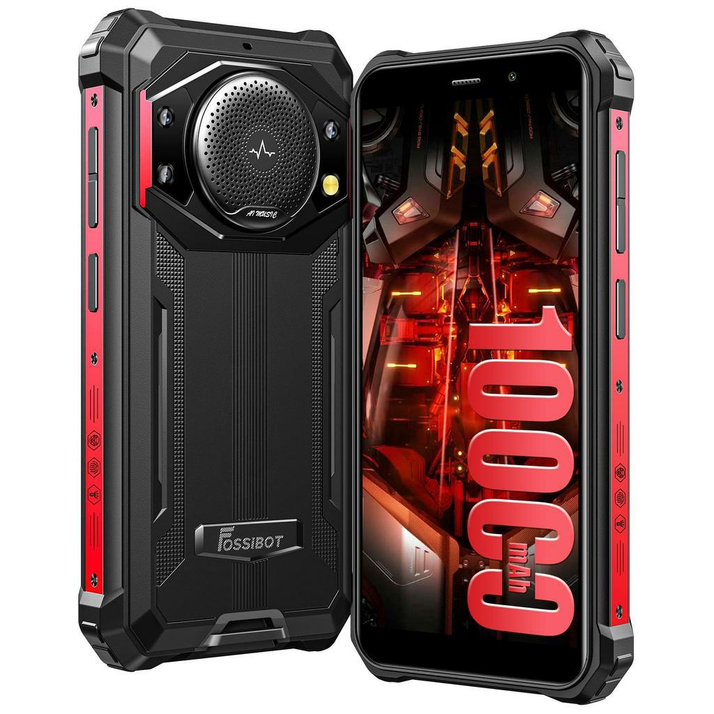 FOSSiBOT F101P Smartphone Rugged – 10600mAh, Altoparlante 123dB, IP68/IP69K, 7GB+64GB, Dual SIM 4G