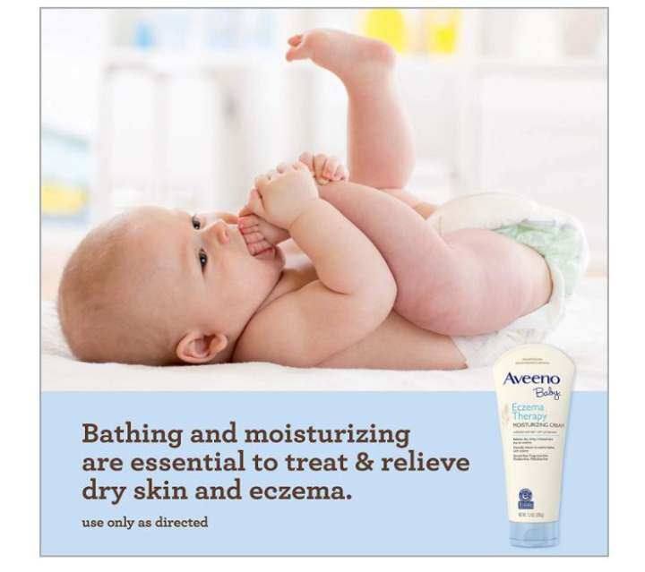 aveeno baby eczema therapy moisturizing cream with natural colloidal oatmeal for eczema relief