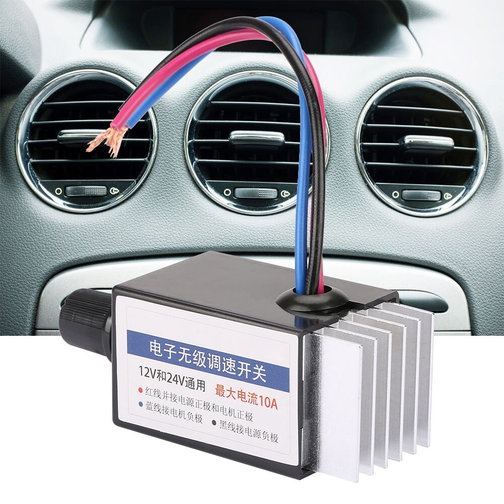Zonejoy Công Tắc Điều Khiển Tốc Độ Động Cơ DC 12V/24V Phổ Biến Để Điều Khiển Quạt Xe Tải