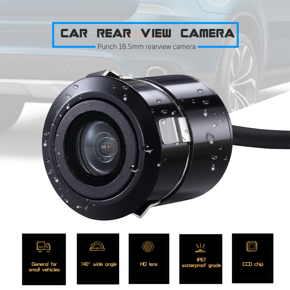 Bc 140 degree 4 led video car rear view camera hd night vision reversing auto parking monitor ccd without rca cable & power cable