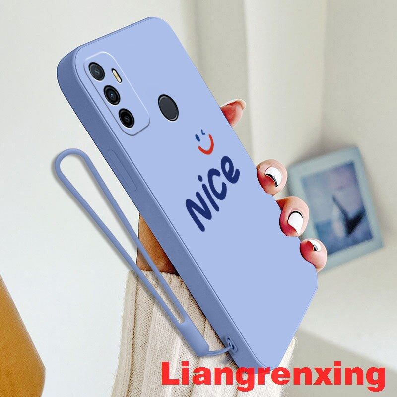 Casing OPPO A53 2020 phone case Softcase Liquid Silicone Protector Smooth shockproof Bumper Cover new design YTNC01