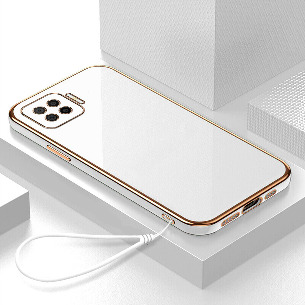 Ốp lưng OPPO A73 Ốp lưng Vỏ sang trọng điện thoại mạ 6D siêu mỏng viền vuông siêu Bảo vệ chống sốc cao cấp Case