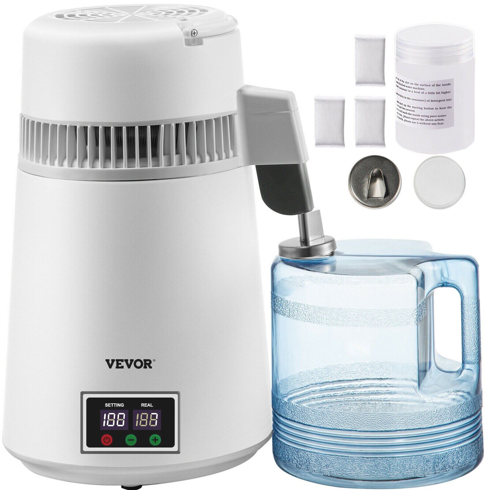 VEVOR 4L Pure Water Distiller Dental Distilled Water Filter Electric