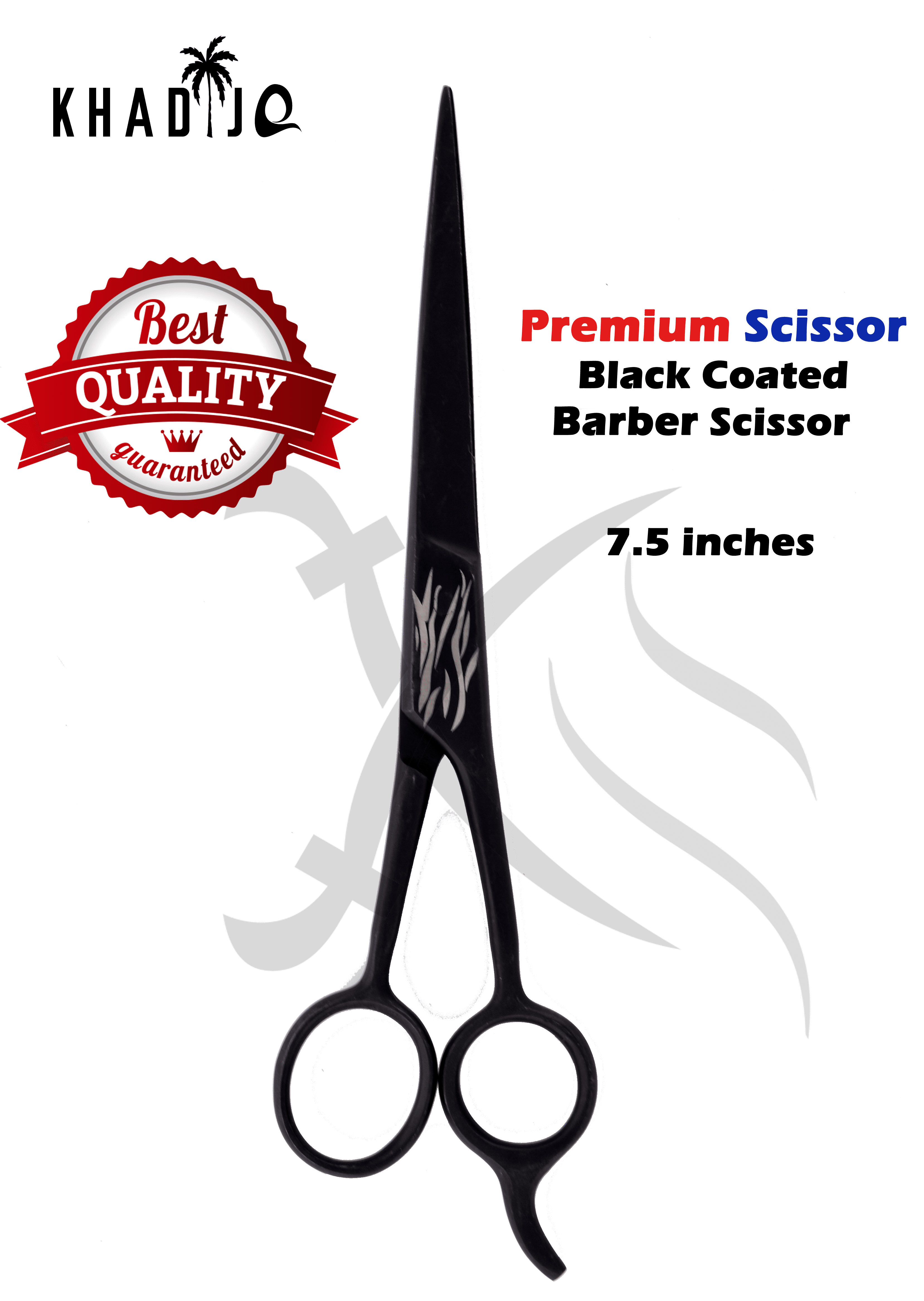 Professional Hair Scissors -VERY SHARP Barber Hair Cutting  Scissors Black Color Coated Barber Hair Cutting Shears for Salon - Made  from Stainless Steel with Fine Tension Fix Screw | Lazada