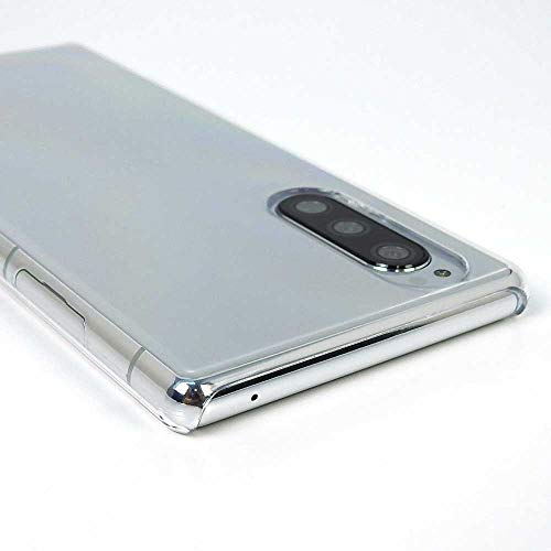 Xperia 5 SO-01M sov41 901so điện thoại thông minh trường hợp rõ ràng bao gồm Tác động kháng mỏng chịu nhiệt đơn giản độ bóng cao nhẹ polycarbonate cứng với dây đeo lỗ [provare] (Xperia 5, rõ ràng)