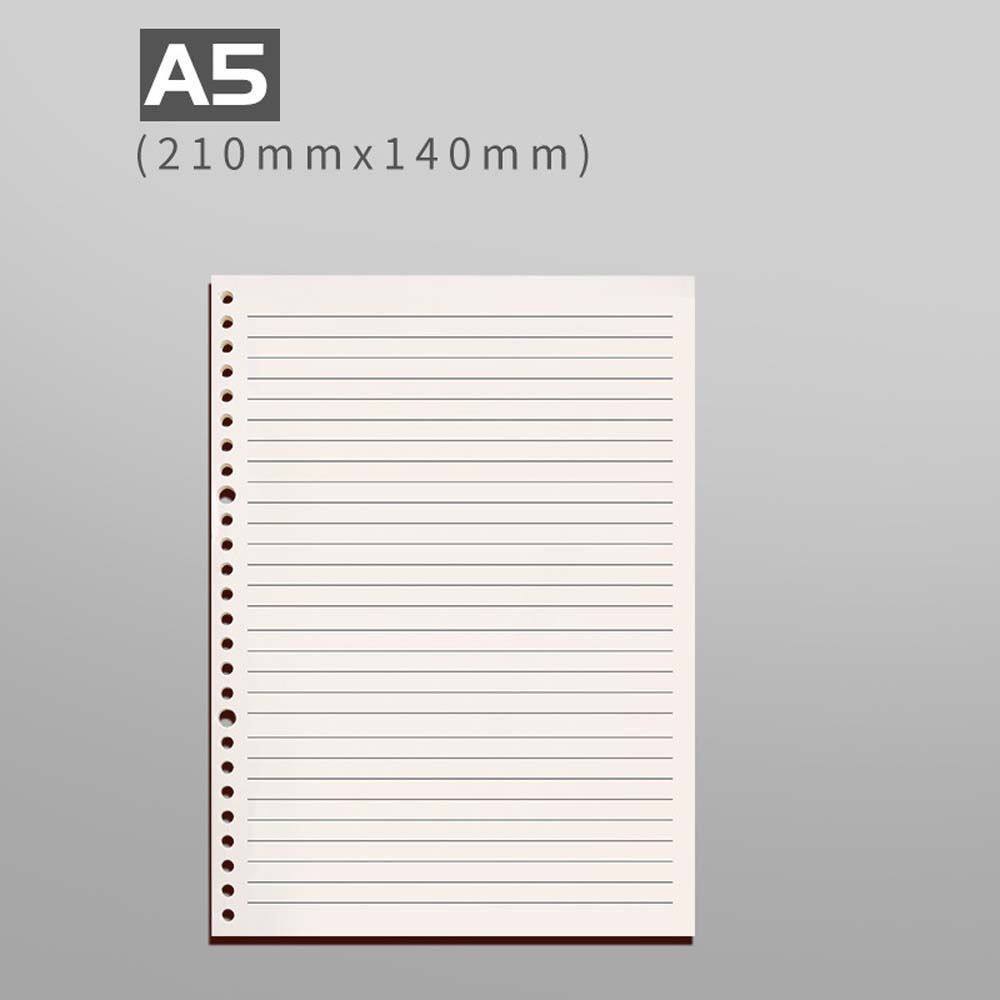 MMLUCK 60 Sheets A4 A5 B5 Refill Spiral Binder Schedule Grid Paper Stationery Page Planner Diary Notepad Inner Core Paper Loose Leaf Notebook