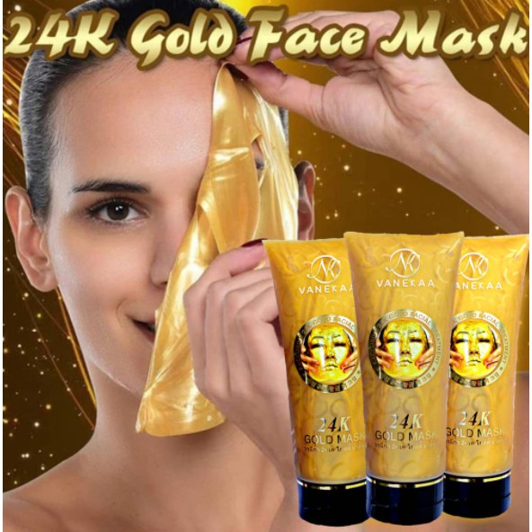 VANEKAA Korea 24K Gold Mask Masker Muka Emas 24K 300ML