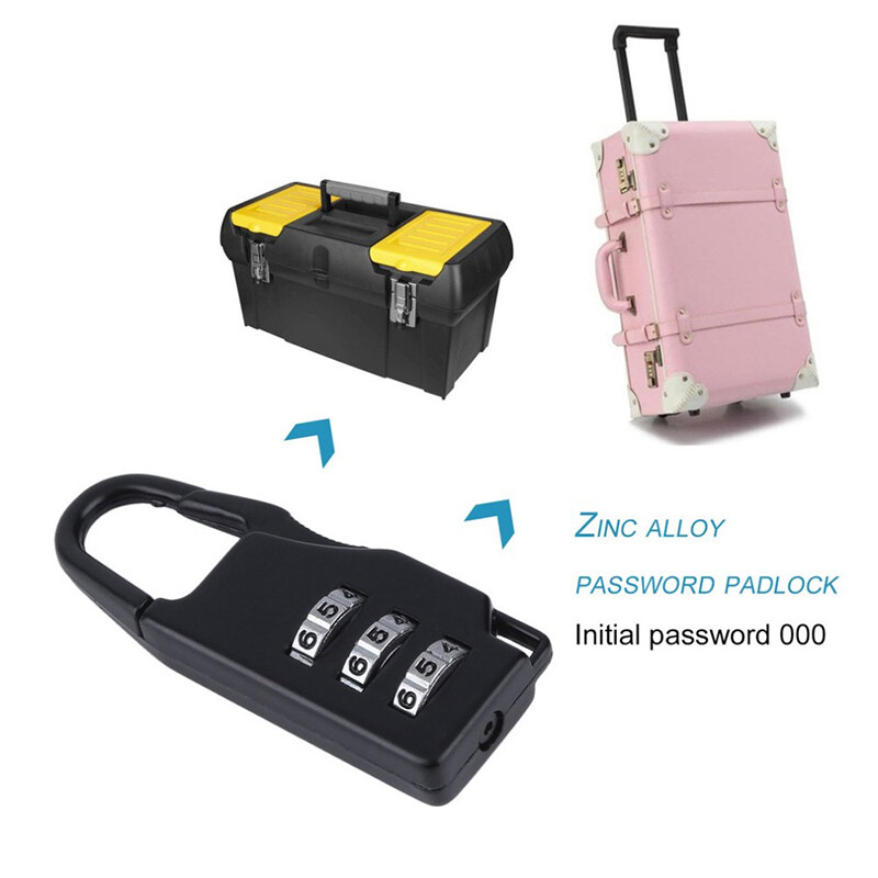 KIPRUN Khóa Mã Số Mini Ổ Khóa Kết Hợp Khóa An Toàn Du Lịch An Toàn Cho Khóa Hành Lý Ổ Khóa Phòng Tập Thể Dục