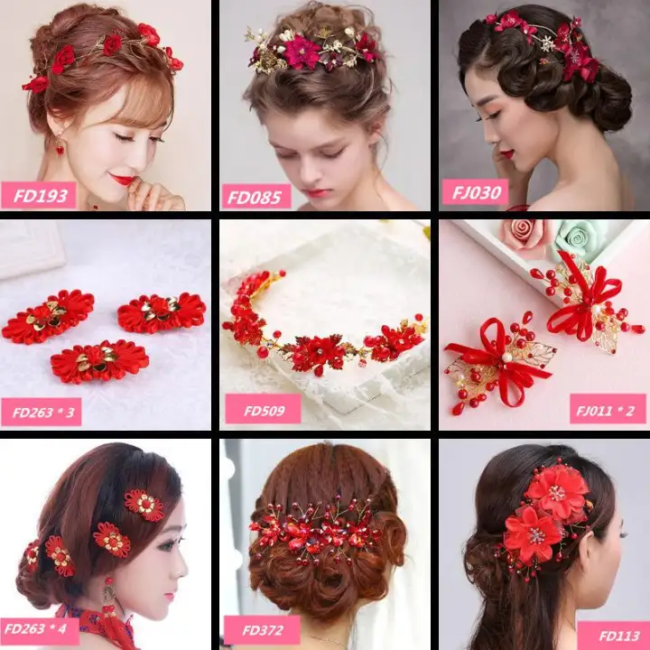 Bridal Accessories Wedding Red Hair Accessories Bridal Head Wear