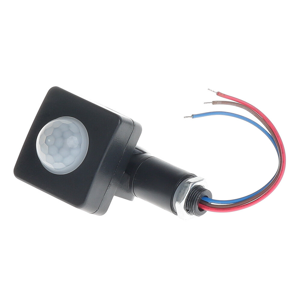 diymore Công Tắc Cảm Biến Chuyển Động Hồng Ngoại Cơ Thể Người Mini AC85-265V Đèn Pha LED Máy Dò Cảm Biến Chuyển Động PIR Cảm Biến Chuyển Động Ngoài Trời Chống Nước Công Tắc Điều Chỉnh PIR 12MM