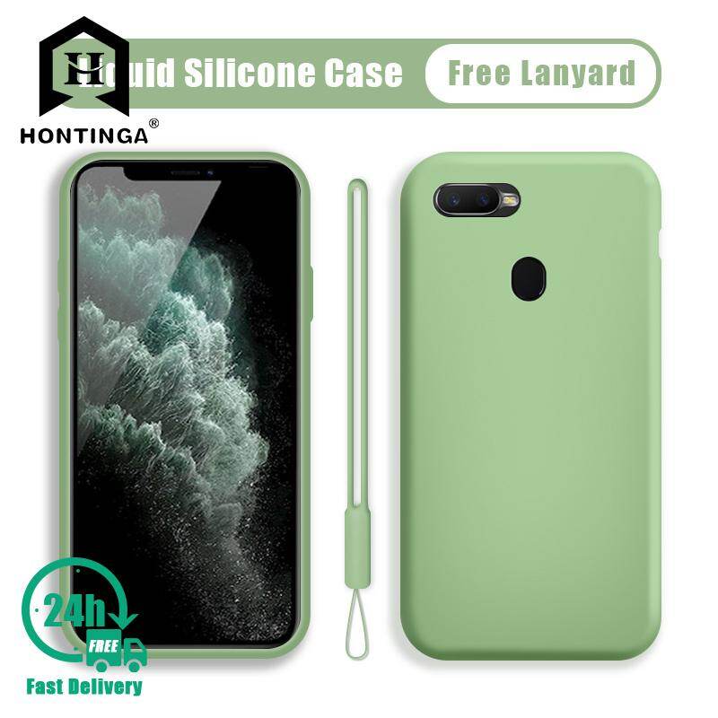 Hontinga Casing For OPPO F9 F9 Pro Realme 2 Pro Realme U1 Case Original Liquid Silicone Case Soft Slim Cover Cases Coque Funda Shockproof Casing Back Cover Phone Case Softcase