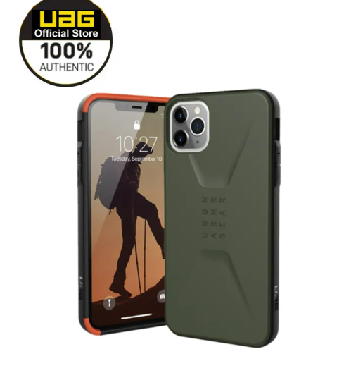 Uag apple iphone 14 pro max iphone 12 13 pro max iphone 12 13 mini 11 pro max iphonex xr xs max 6s 7 8 plus se 2020 case cover civilian with feather-light rugged military drop tested casing