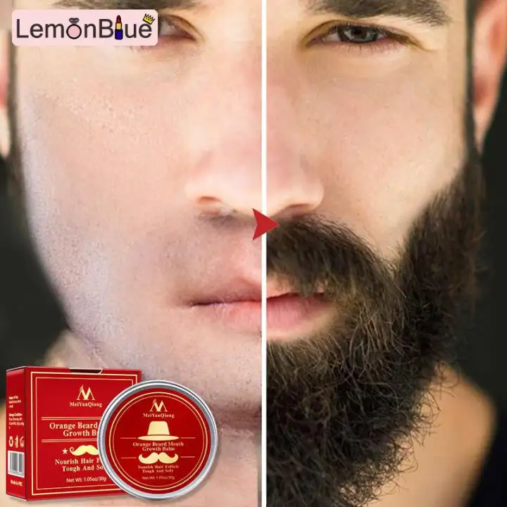 Lemonblue Men Beard Moustache Growth Balm Moisturizing Smoothing