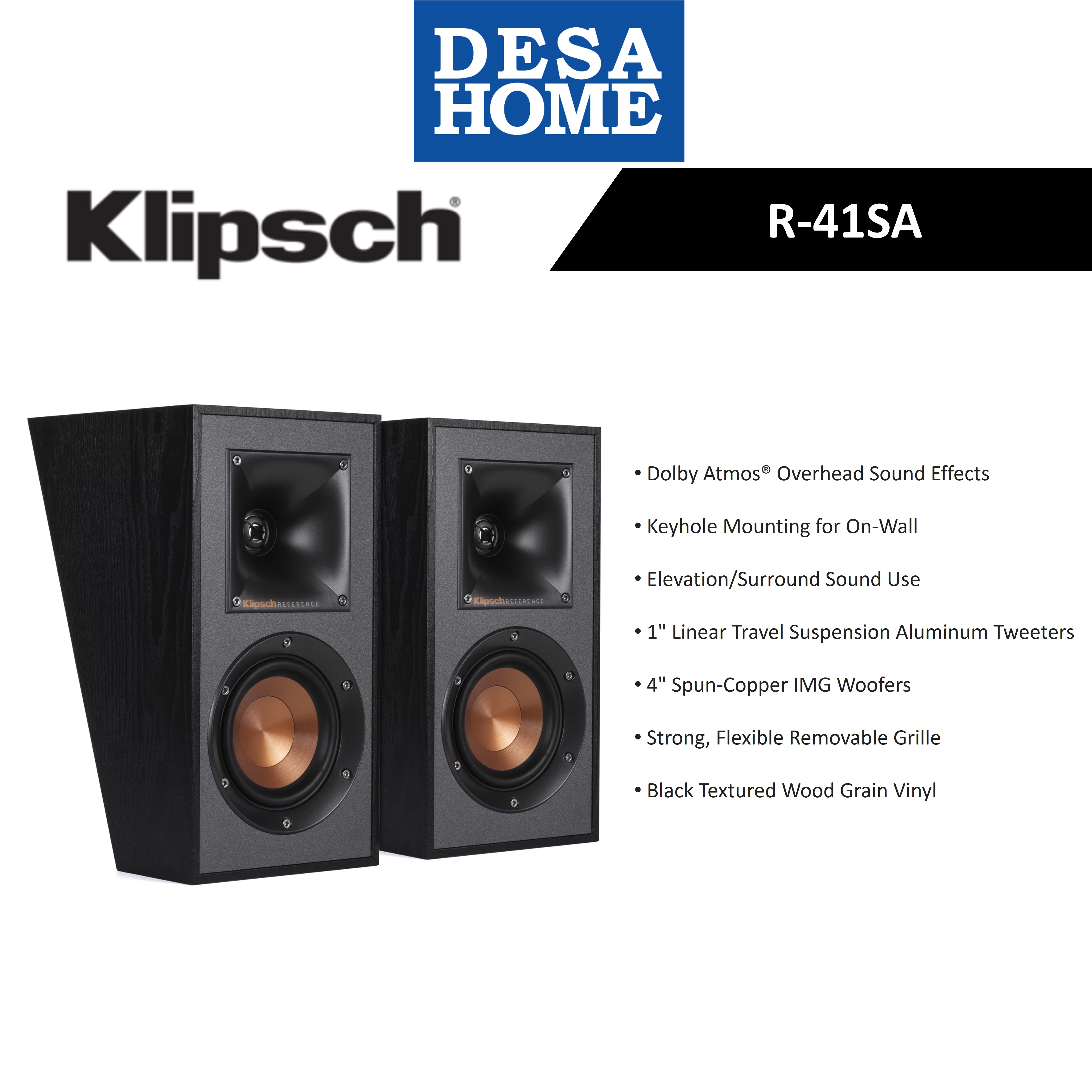 Klipsch R41 Klipsch R 41Sa Review , RP-500SA II Surround Sound Dolby Atmos Speakers ...