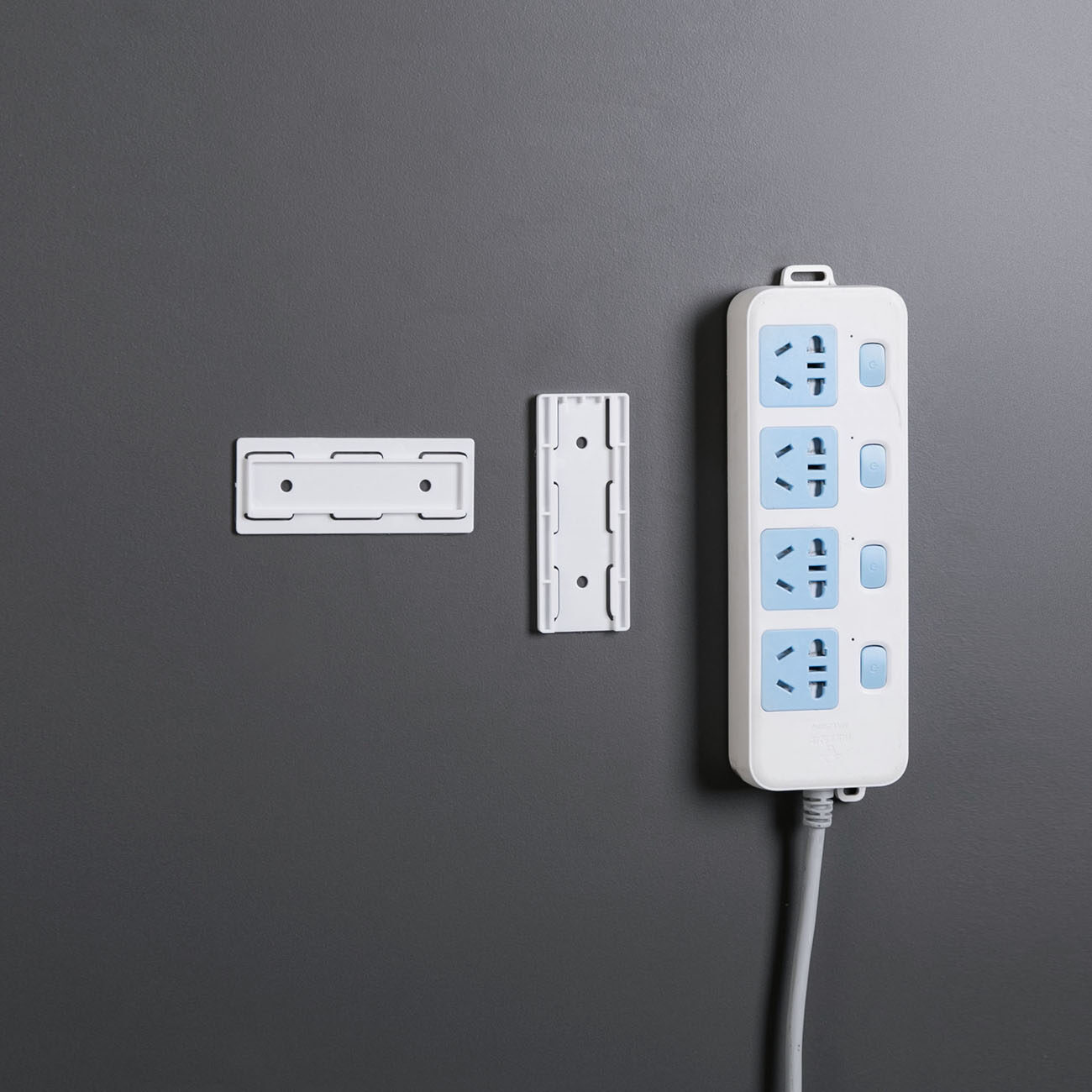 CNMF 1pcs or 5pcs Glue Sticker Hook Wall-mounted Wire Socket Storage Hook Wall Stickers Punch-free Hooks