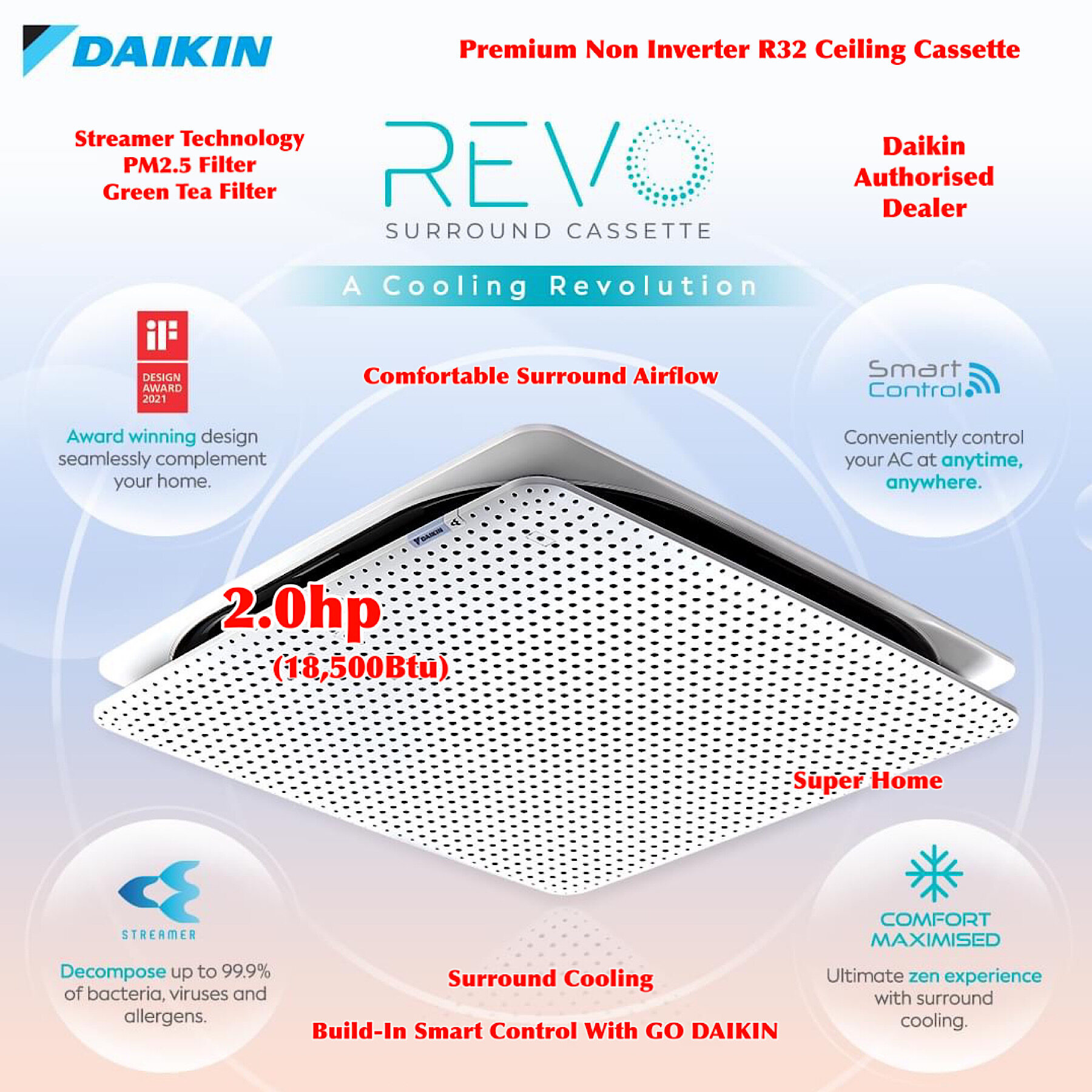 daikin revo cassette