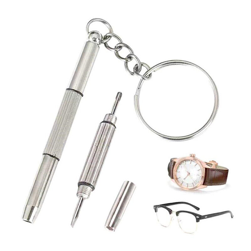 3 in 1 Mini Screwdriver Tool Repair set keyring for Watch Sun Glasses Mobile Phone