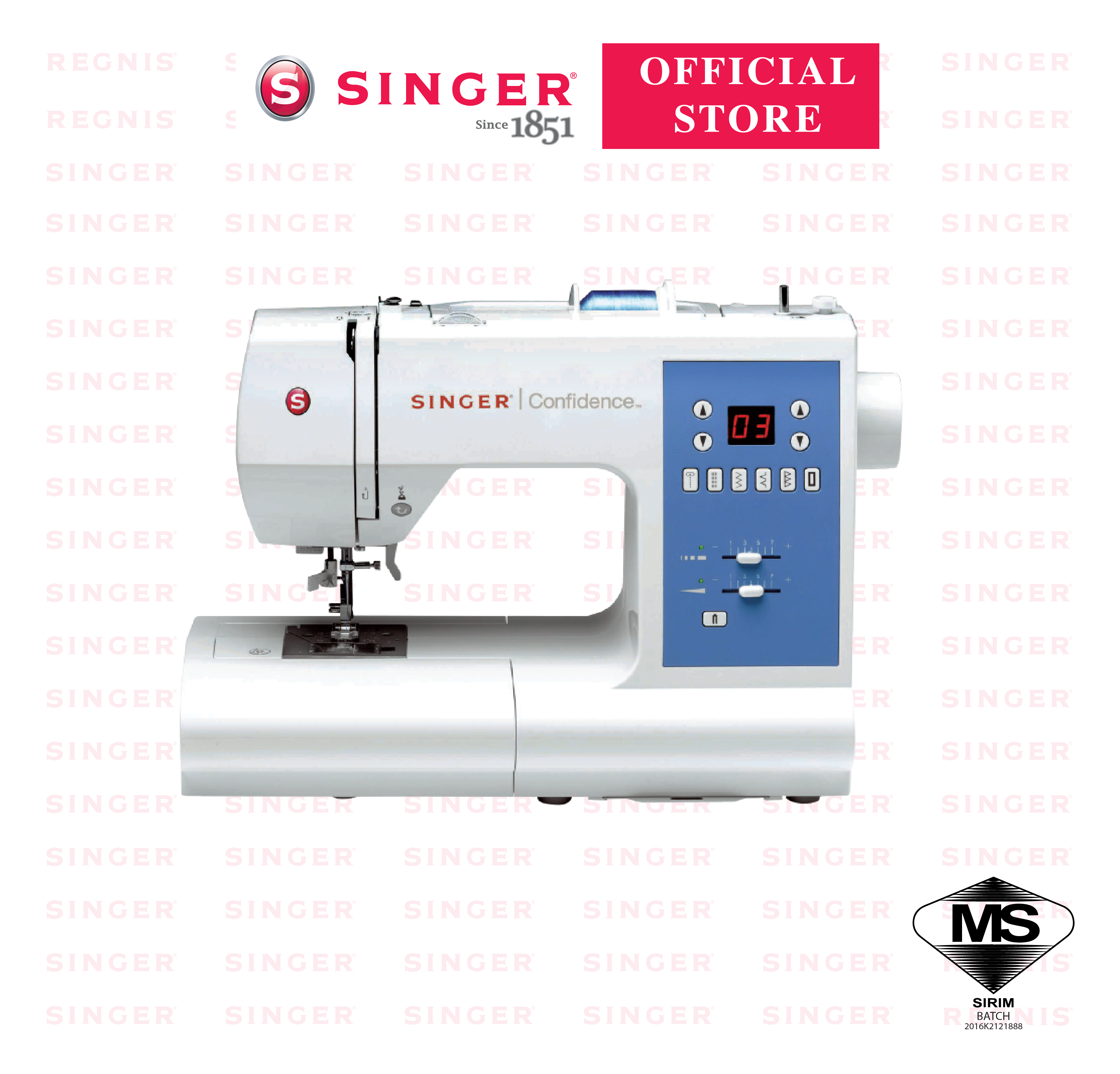 singer confidence 7465 extension table